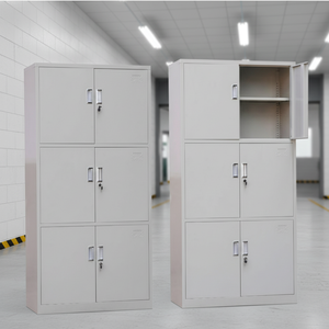 Armoire métallique multi-portes personnalisée, <span class=keywords><strong>casier</strong></span> métallique moderne, <span class=keywords><strong>casier</strong></span> de rangement pour dortoir d'employés, serrure à clé - Product Image 3