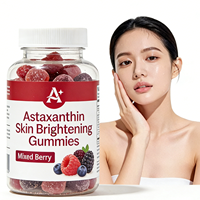Gummies éclaircissantes pour la peau sans sucre à l'astaxanthine pour une peau lisse, réduisent les ridules