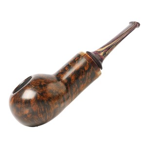 Briar Wood Smoking Pipe Bent Type Handmade Filter Tobacco Pipe For Men Personal Gift - Product Image 1
