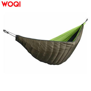 Sac de couchage rectangulaire Woqi, vert militaire, polyester, coupe-vent, pour adultes, utilisation en hamac en extérieur - Product Image 4