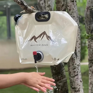Emballage liquide personnalisé, réservoir d'eau pliable debout de 5 l et 10 l, sac à bec avec poignée - Product Image 2