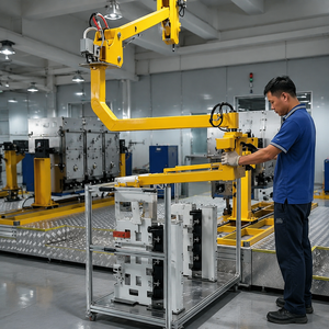 <span class=keywords><strong>Manipulateur</strong></span> <span class=keywords><strong>industriel</strong></span> de charges lourdes 200 kg, bras articulé électrique 2 m de portée, pliable à 3 articulations pour ligne d'assemblage en usine - Product Image 1