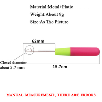Usine Vente en Gros Manche en Plastique Crochet Dreadlocks Outils de Coiffure DIY Aiguilles à Loquet pour Extensions de Cheveux