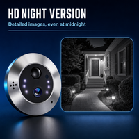 WiFi Video Door Phone 1080P HD Solar Powered Water Resistant Peephole Smart Viewer Two Way Talk Night APP