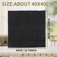 Cocktail Servietten Einweg-Servietten aus schwarzem Leinen, umwelt freundlich und kompost ierbar für den täglichen Gebrauch und Partys