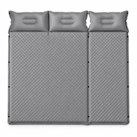 Matelas de camping auto-gonflant pliable pour 3 personnes avec oreiller, grand tapis de couchage 3cm 5cm, matelas gonflable d'extérieur