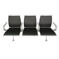 LEADCOM LS-535XB Chaise d'attente moderne à 3 places pour hôpital, aéroport, salle d'attente, mobilier commercial