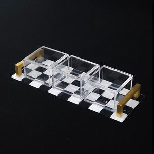 Individuelles Lucite Tray Judaica klassisches Acryl-Tauchbecken-Set - Product Image 1