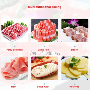 Nouvelle <span class=keywords><strong>trancheuse</strong></span> <span class=keywords><strong>à</strong></span> viande électrique professionnelle 220V, lame en acier inoxydable, épaisseur réglable, coupe facilement le bacon congelé, le <span class=keywords><strong>jambon</strong></span> fumé - Product Image 4