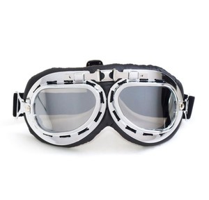 Lunettes de moto fabriquées en usine, lunettes de pilote vintage pour Harley, pour hommes, femmes, adultes - Product Image 1