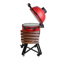 Heying 26 Zoll extra Großer Grill Outdoor BBQ Kamado für Brathähnchen, Pizza und Fleisch – Super Isoliert