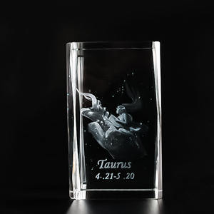 Honor Of Crysal <span class=keywords><strong>K9</strong></span> บล็อก 3d ล้างสิบสองกลุ่มดาวเลเซอร์คริสตัล Cube ตกแต่งบ้าน - Product Image 4