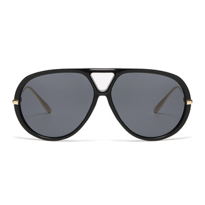 Jamie 2505 Unisex Sunglasses Black Frame Orange Lens UV400 Protection Fashion Travel Street Style - Product Image 5