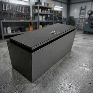 Caja de almacenamiento de acero para debajo de la cama, con tapa abatible, sellada, a prueba de polvo e impermeable, para herramientas industriales - Product Image 1