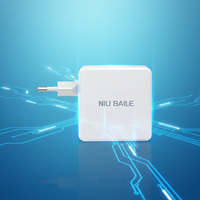 Pengisi Daya Cepat 140W GaN USB-C PD3.1 2-Port Type-C + 1-Port a Adaptor Dinding dengan Colokan Lipat untuk Laptop & Ponsel Gaming Colokan AS