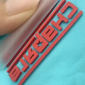 Logo personalizzato all'ingrosso Private Heat Transfer PVC TPU Rubber PU Brand Tag 3D patch in Silicone per abbigliamento