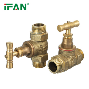 IFAN nhà sản xuất dừng van Brass 1/2 "Brass dừng van đôi chủ đề nam Brass van - Product Image 6