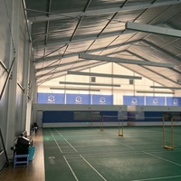 Tente de sport avec logo personnalisé, portée 10-60m, hauteur latérale 3-15m, résistante au vent et à la neige, isolation thermique, pour organisateurs d'événements