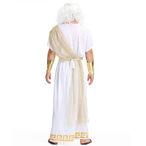 Disfraz de Halloween para Hombre, Mitología Griega Antigua, Zeus, Dios Rey del Olimpo, Túnica, Actuación Escénica, Cosplay, Carnaval, Mascarada - Product Image 5