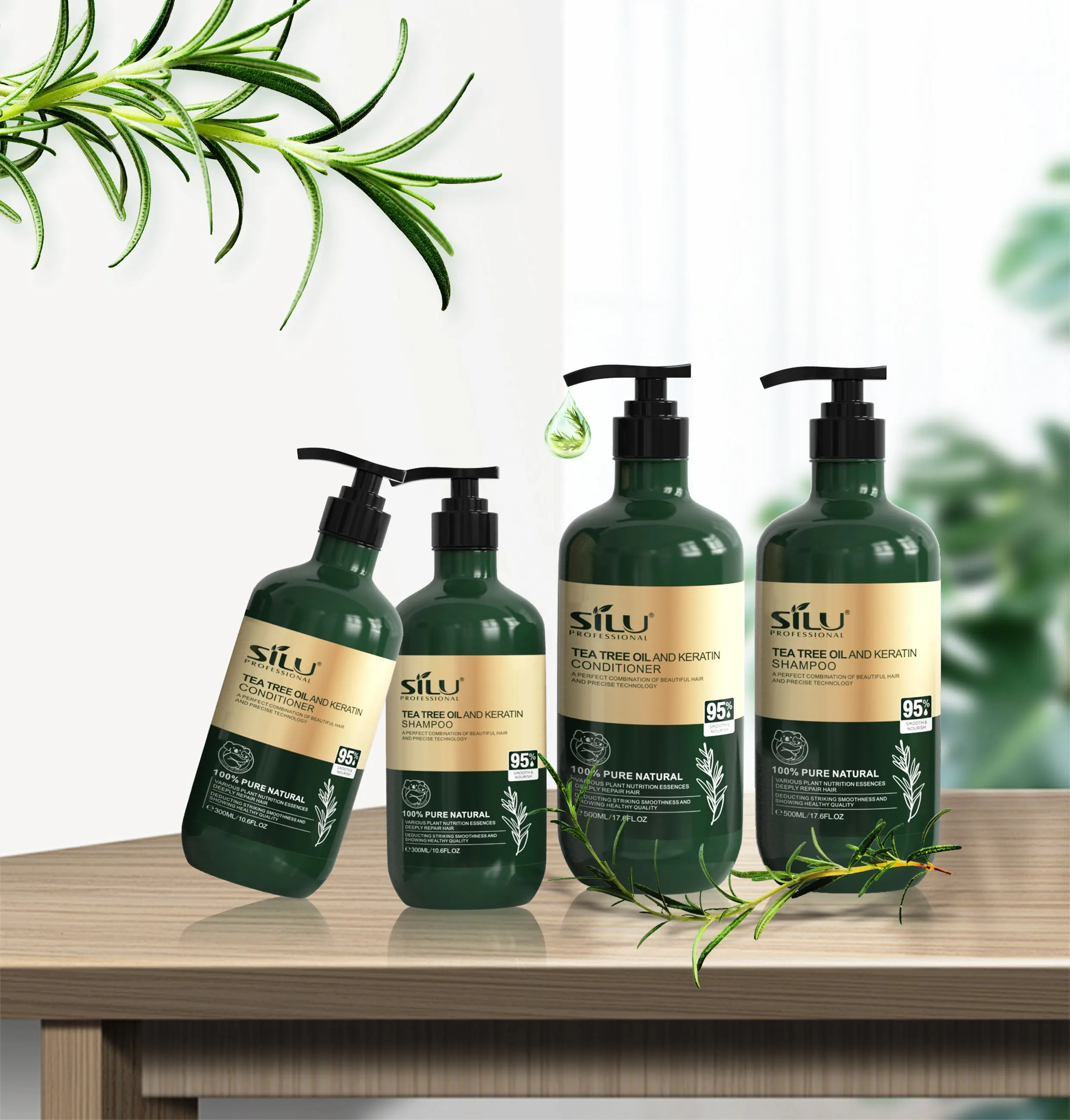 Private label Tutto Naturale organico olio di tea tree shampoo per capelli olio di controllo