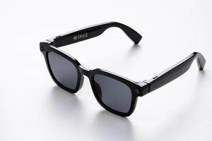 Lunettes intelligentes à double caméra, cadre en plastique noir et titane, enregistrement vidéo 8MP, étanches IPX4 pour appels et lecture de musique - Product Image 4