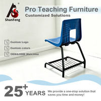 Chaises de lecture en plastique pour enfants, idéales pour les salles de classe, les petites études, les salles de réunion, confortables pour les adultes et les enseignants, ergonomiques