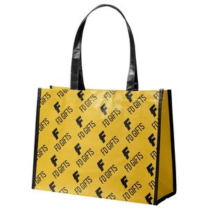 Sac fourre-tout personnalisé en non-tissé pour la vente en gros, sac d'épicerie écologique réutilisable en PP laminé, sac fourre-tout promotionnel - Product Image 4