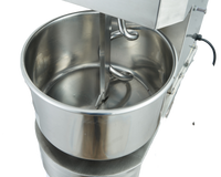 Nouvelle machine à pétrir électrique automatique 1100W à double action et double vitesse, avec bol en acier inoxydable, minuterie intelligente, pour usage en boulangerie