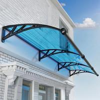 Panneaux en polycarbonate anti-UV, support en plastique, auvent DIY avec gouttière