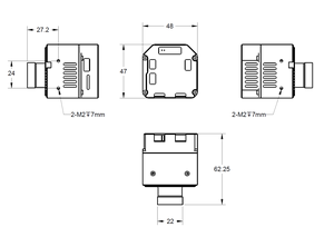 Athermalized 13 mét ống kính 640*512 lwir 12μm Pixel pitch VOX cảm biến 50Hz mạng USB bt1120 1.6km phạm vi phát hiện netd 40mk - Product Image 2