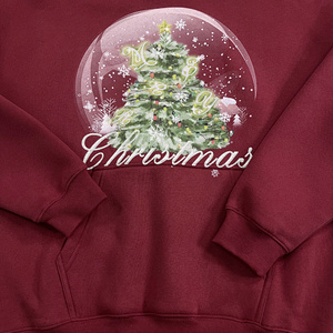 Sweat à capuche de Noël pour homme en coton 100 %, personnalisable avec logo, vente en gros, haute qualité, épais et décontracté, coupe oversize - Product Image 2
