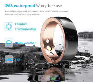 Pelacak kesehatan cincin pintar, NFC kontrol akses pemantauan kesehatan IP68 tahan air pelacak denyut jantung/darah pelacak tidur pembayaran jarak jauh IOS - Product Image 2