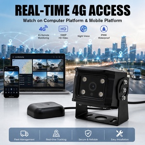 Caméra <span class=keywords><strong>de</strong></span> <span class=keywords><strong>recul</strong></span> 4G étanche IP69 pour véhicule, vision en direct <span class=keywords><strong>sur</strong></span> téléphone, aide au stationnement pour fourgon, bus, camion, flotte - Product Image 2