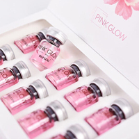 Sérum Visage Personnalisé PDRN Pink Glass Glow au Collagène et Acide Hyaluronique – Ampoule Hydratante et Raffermissante en Flacons