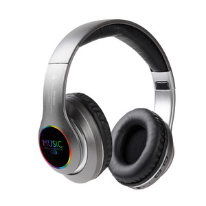 Auriculares Inalámbricos con Micrófono, Auriculares Plegables BT <span class=keywords><strong>para</strong></span> <span class=keywords><strong>TV</strong></span>, PC, Tablet, Auriculares BT <span class=keywords><strong>para</strong></span> Teléfono, Casco Musical con LED de Color - Product Image 5