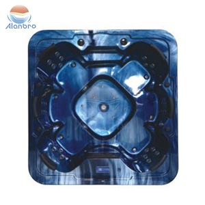 Moderna Bañera de <span class=keywords><strong>Hidromasaje</strong></span> Acrílica para 6-8 Personas, con Jets de Aire, Forma Cuadrada, Uso en Exteriores, Garantía de 3 Años - Product Image 6