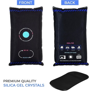 Sac <span class=keywords><strong>d</strong></span>éshumidificateur de voiture réutilisable de 1kg, coussin antidérapant <span class=keywords><strong>pour</strong></span> voitures, caravanes, bateaux, réduit l'humidité des vitres - Product Image 1