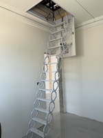 Escalier mural rétractable en acier au carbone, capacité de charge 300 kg, pliable, télescopique, escalier de grenier extensible