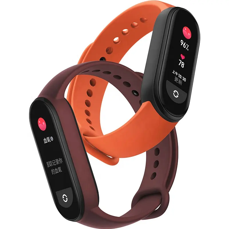 Original Global Version Xiaomi Mi band6 Wristband bt 5.0 5ATM Blood Pressure Waterproof Fitness Bracelet Tracker Mi Band 6