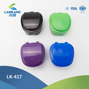 Estuche portátil para dentaduras postizas LK-417, contenedor de plástico para cuidado bucal de adultos con tapa y diseño de drenaje - Product Image 5