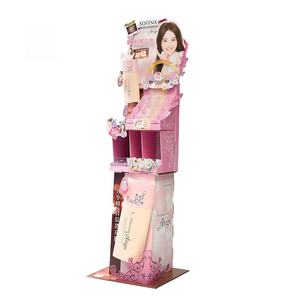 Soporte <span class=keywords><strong>de</strong></span> exhibición <span class=keywords><strong>de</strong></span> piso <span class=keywords><strong>de</strong></span> cartón corrugado <span class=keywords><strong>de</strong></span> estilo moderno, exhibidor POS barnizado ecológico personalizado para champú para el cuidado <span class=keywords><strong>de</strong></span> la piel - Product Image 4