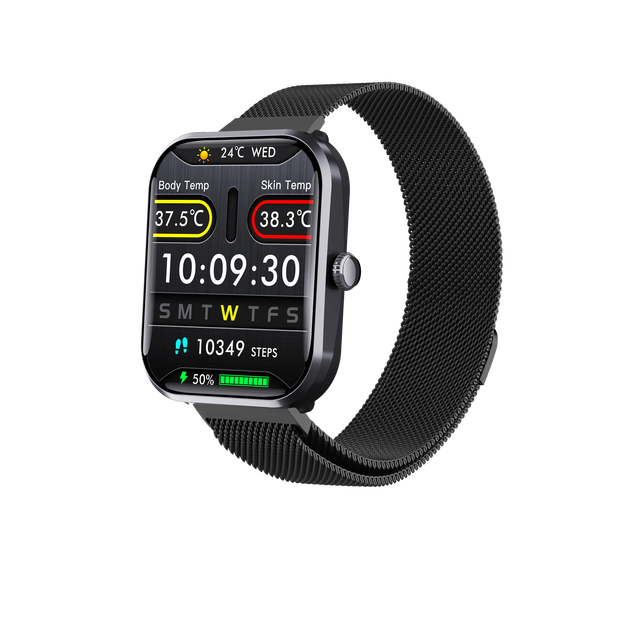 F96T High-Temperature Alarm Smartwatch