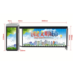 Prezzo di fabbrica automatico auto barriera di parcheggio cancello Ip68 pubblicità di sicurezza Flood Defense Gate con luce dello schermo a Led - Product Image 2