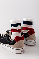 Chaussettes unisexe mi-mollet en coton à rayures, style décontracté et sportif, grande taille, rétro, mignonnes, pour étudiants, athlétiques, cyclisme, extérieur, streetwear, ODM