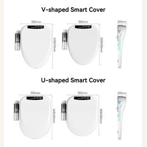 Automático Lento Fechar Eletrônico Aquecido Inteligente U V Forma Bidé Assento Sanitário Com Função De Abertura De Tampa Automática - Product Image 6