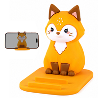 Sevimli Tilki Telefon Standı Masa Süsleri Kawaii Hayvan Cep Telefonu Tutucu Estetik masa dekoru Kızlar için Hediye Ofis Aksesuarları