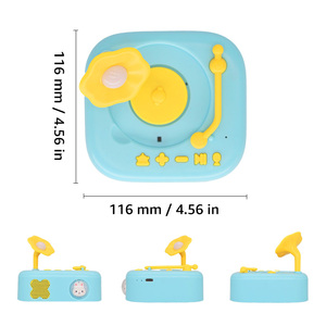 Educational Kids Phonograph Story Card Player Customizable Portable Recordable Toddler Sensory Toy with Night Light - Product Image 3