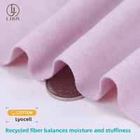 Tissu Lijia en laine expansée effet seconde peau, mélange acrylique, lyocell, acétate, laine et soie, pour vêtements de détente thermiques et sous-vêtements.