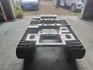 Onderwagen <span class=keywords><strong>Track</strong></span> Rubber <span class=keywords><strong>Crawler</strong></span> Laden Gewicht 50kgs/100KGS/800Kg Rubber Rupsbandenchassis Onderwagen - Product Image 2