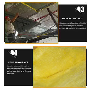 Prix de gros Fabricants de feutre de <span class=keywords><strong>laine</strong></span> de verre isolant pour la maison, rouleau de feutre de <span class=keywords><strong>laine</strong></span> de verre thermique de couleur jaune - Product Image 5